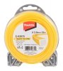 Żyłka tnąca nylonowa kwadrat Makita, 3,0 mm x 15 m PRO E-02870